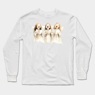 Cute Angels Singing Long Sleeve T-Shirt